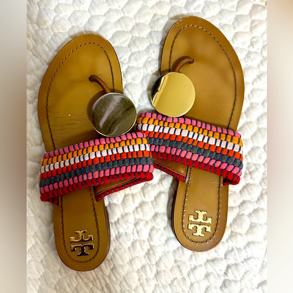 Tory Burch Patos disc thong sandals 7.5